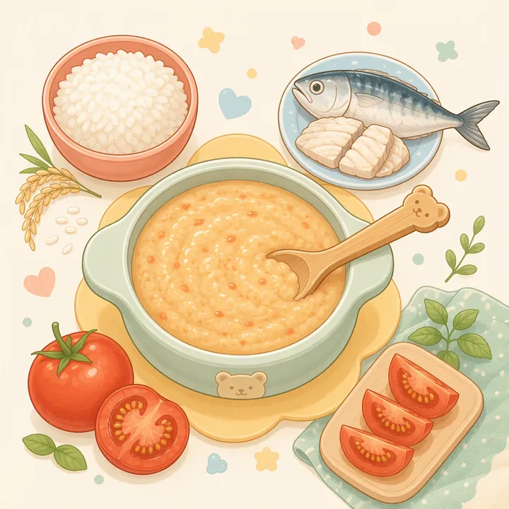 Bubur Ikan Kembung Tomat (6–8 Bulan)