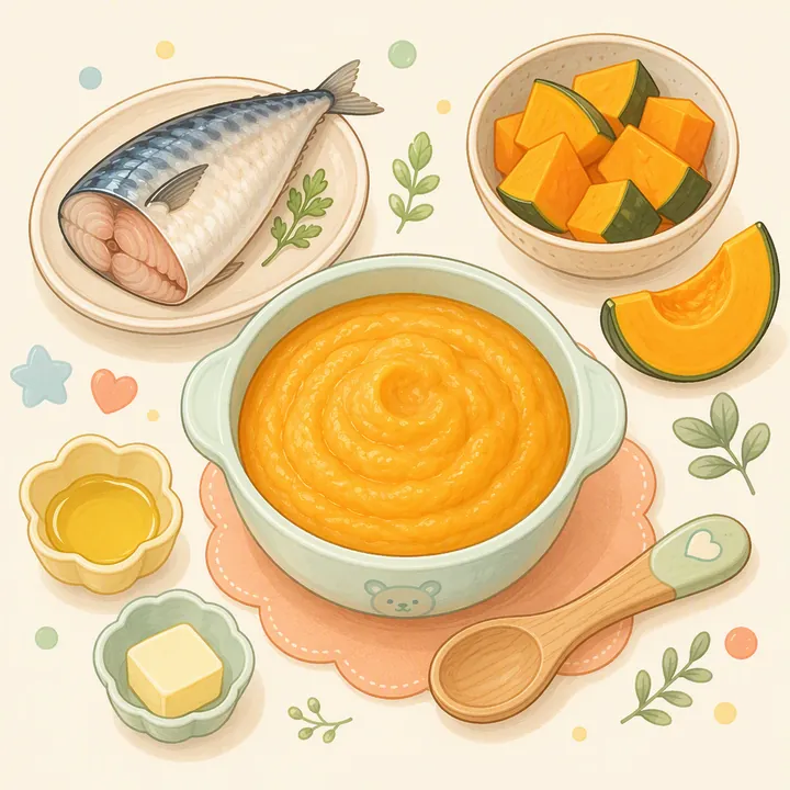 Puree Ikan Labu Kuning (6–8 Bulan)